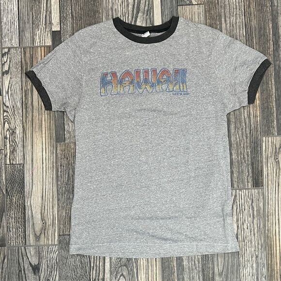 βοΈποΈπββοΈ Vintage HAWAII Holister Hawaiian Surf Ringer Single Stitch Tee - Picture 2 of 8